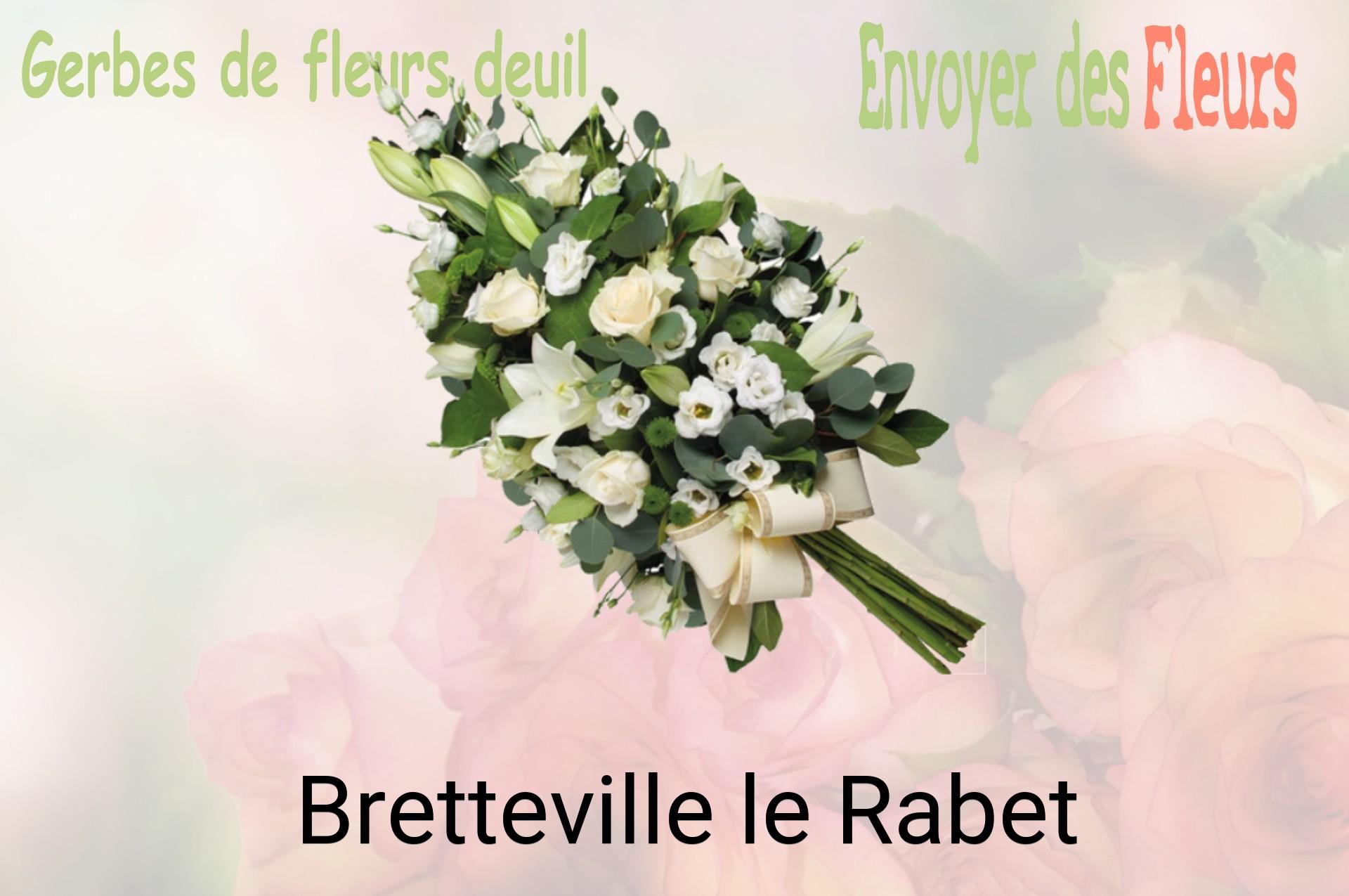 Gerbe de fleurs de deuil livrée à Bretteville-le-Rabet